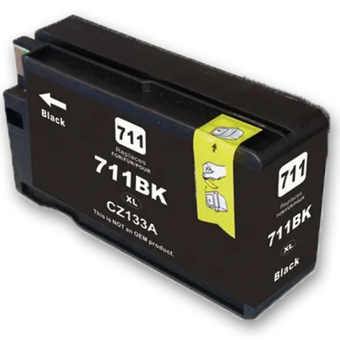 Kompatibel HP 711XL, CZ133A BK Schwarz Druckerpatrone Black 2.300 Seiten von D&amp;C