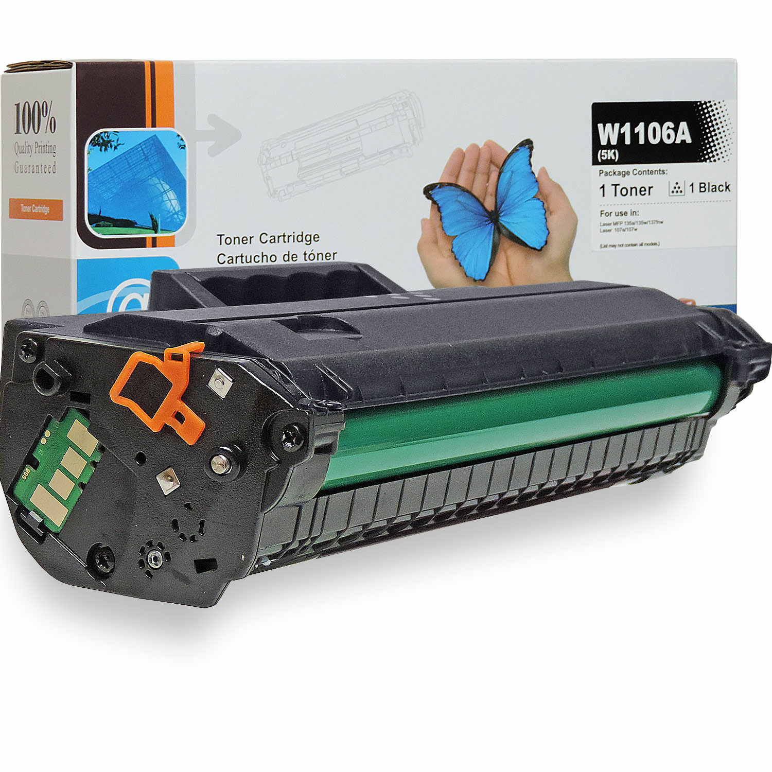XXXL Toner kompatibel für HP 106A W1106A 5K mit CHIP Laser MFP 135wg 137fwg 107w 