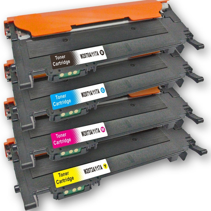 Kompatibel 4er Tonerset für HP Color Laser MFP 179 fwg (117A) Tonerkassetten für HP Color Laser MFP 179 fwg Drucker