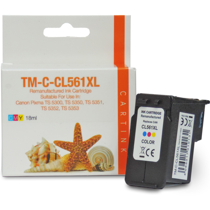 Wiederbefüllt Canon CL-561 XXL, 3730C001 C Color Cyan / Magenta / Gelb Druckerpatrone für 600 Seiten von Gigao
