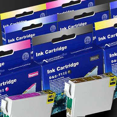 Kompatibel 10er Set Epson Fuchs, T1285, T128, C13T12854010 Druckerpatronen Tinte alle Farben von D&C