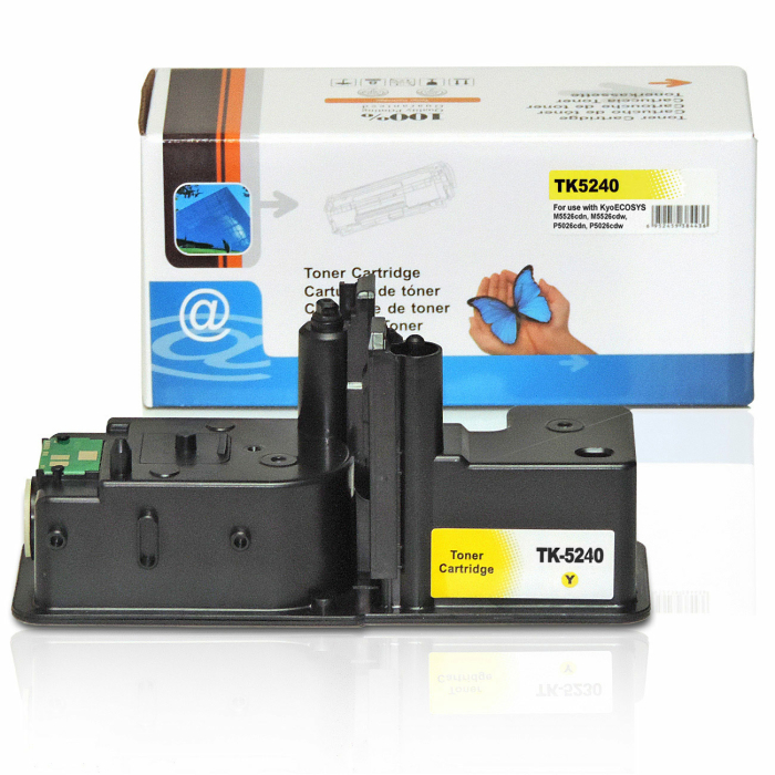 Kompatibel 4 Toner für Kyocera ECOSYS P5026cdw (TK-5240) Tonerkassetten Sparset für Kyocera ECOSYS P 5026 cdw Drucker
