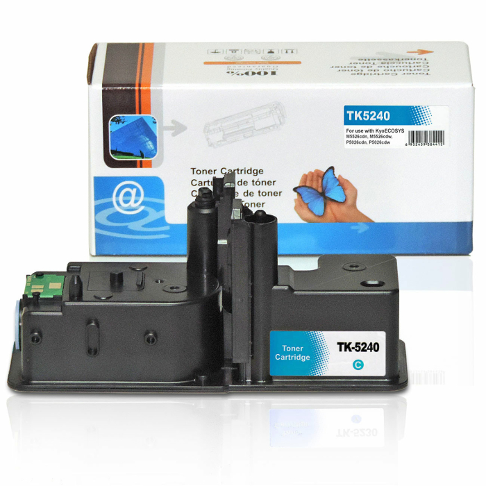Kompatibel 4 Toner Sparset f&uuml;r Kyocera ECOSYS M5526cdw (TK-5240) Tonerkassetten im ECOSYS M 5526 cdw Drucker