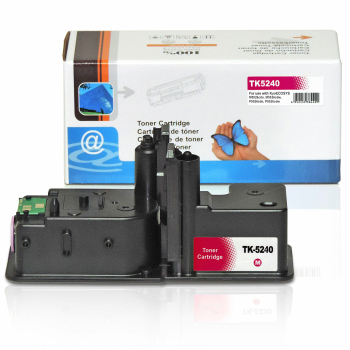 Kompatibel 4 Toner Sparset für Kyocera ECOSYS M5526cdw (TK-5240) Tonerkassetten im ECOSYS M 5526 cdw Drucker