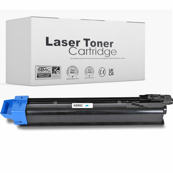 Kompatibel Kyocera TK-895K C Cyan Blau Toner Patrone für 6.000 Seiten von Gigao