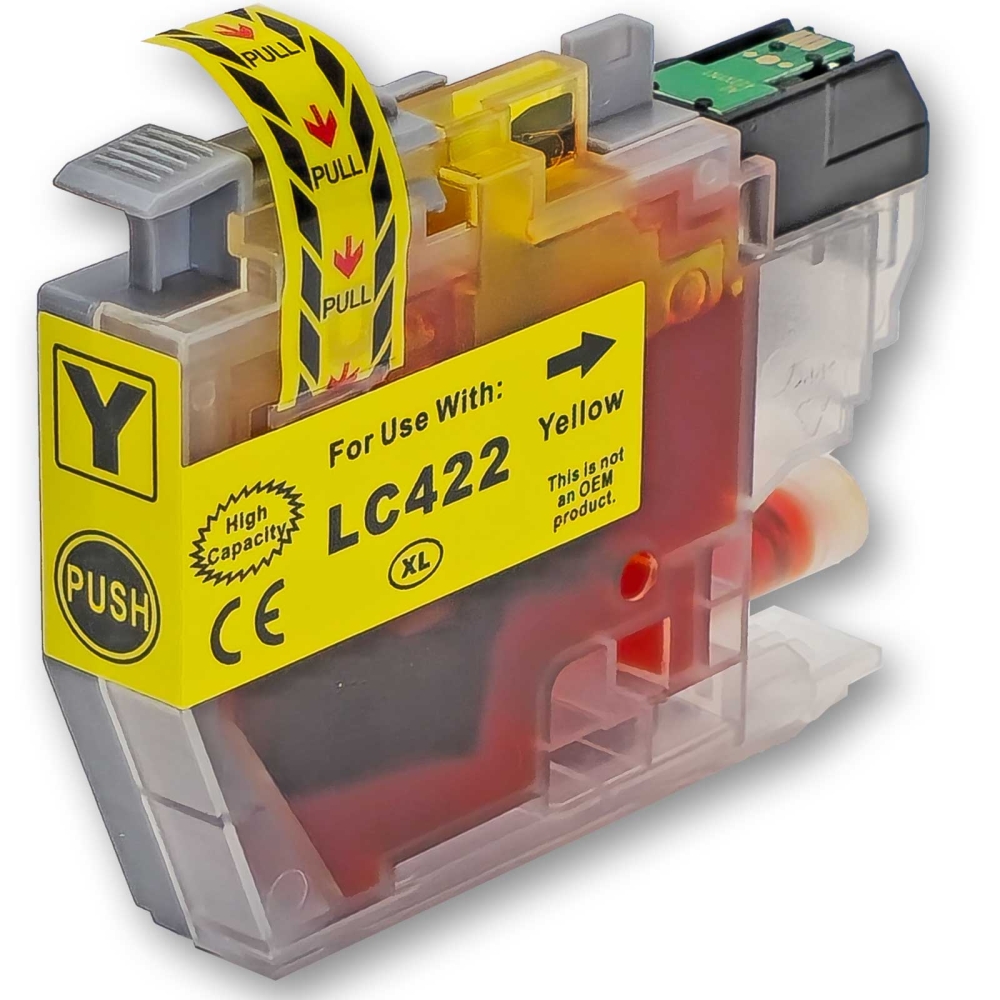 Kompatibel Brother LC-422XLY Yellow Gelb Druckerpatrone für 1500 Seiten von Gigao