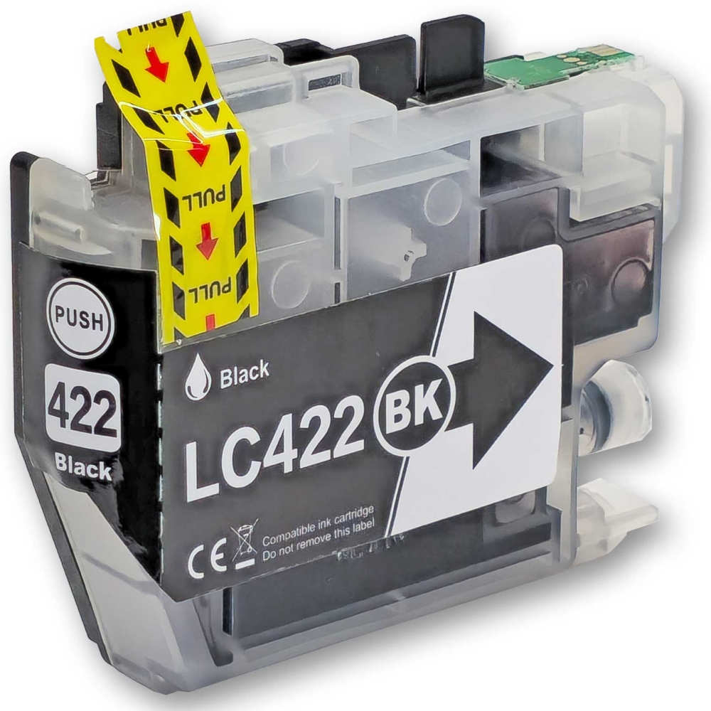 Kompatibel Brother LC-422BK Schwarz Black Druckerpatrone für 550 Seiten von Gigao
