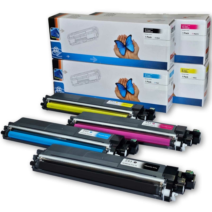 Kompatibel Brother TN-248XL BK, TN-248XL C, TN-248XL M, TN-248XL Y Sparset 4 Toner alle Farben von D&C