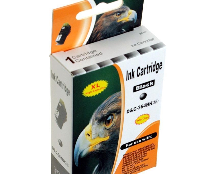 D&C Druckerpatrone Tinte ersetzt HP 364BK XL Schwarz...