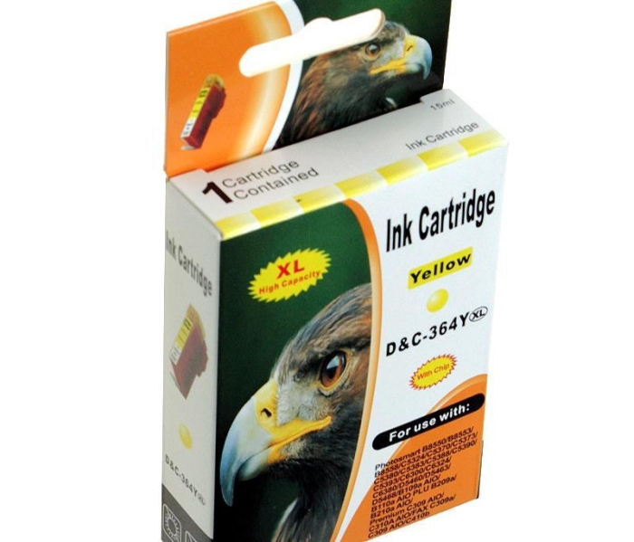 D&C Druckerpatrone Tinte ersetzt HP 364Y XL Yellow...