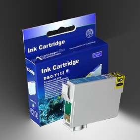 Kompatibel Epson Fuchs, T1282, T128, C13T12824010 C Cyan Blau Druckerpatrone für 175 Seiten von D&C