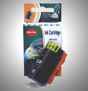 Kompatibel Canon 2933B001, CLI-521 BK Schwarz Black Druckerpatrone für 665 Seiten von D&C