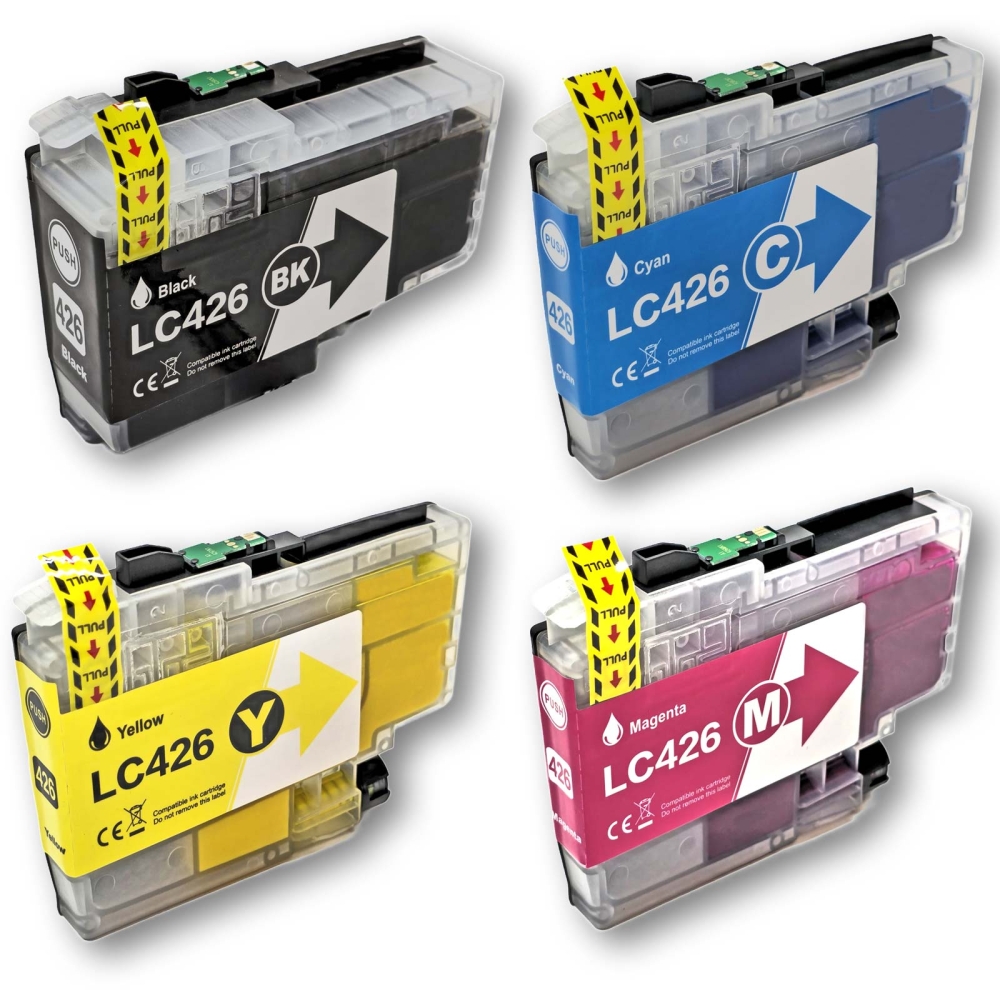 Gigao LC-426 Tintenpatronen Set Kompatibel für Brother MFC-J4340DWE Ecopro (4er Pack CMYK)