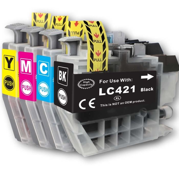 Gigao LC-421 XL Tintenpatronen Set kompatibel mit Brother...