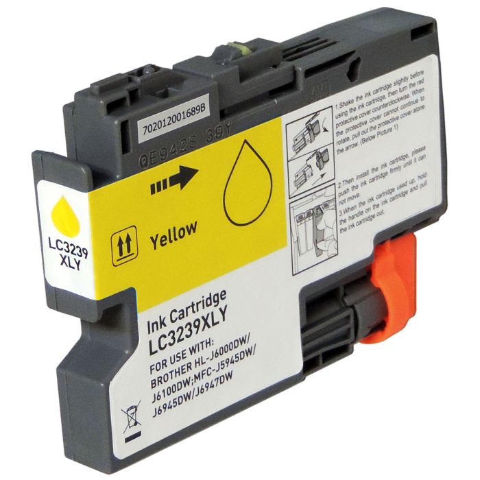 Gigao LC-3239XL Tintenpatronen-Set kompatibel mit Brother für HL-J6100DW - 4 Farben CMYK