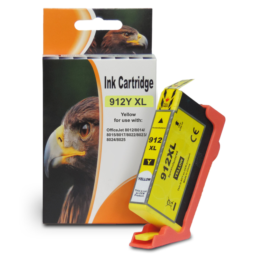 D&C HP 912XL Tintenpatronen-Set für HP OfficeJet 8010 (4er Pack, Kompatibel)