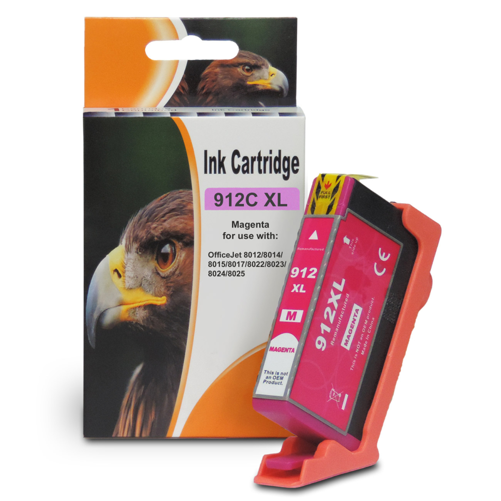 D&C HP 912XL Tintenpatronen Set kompatibel mit HP OfficeJet Pro 8013 - 4er Pack