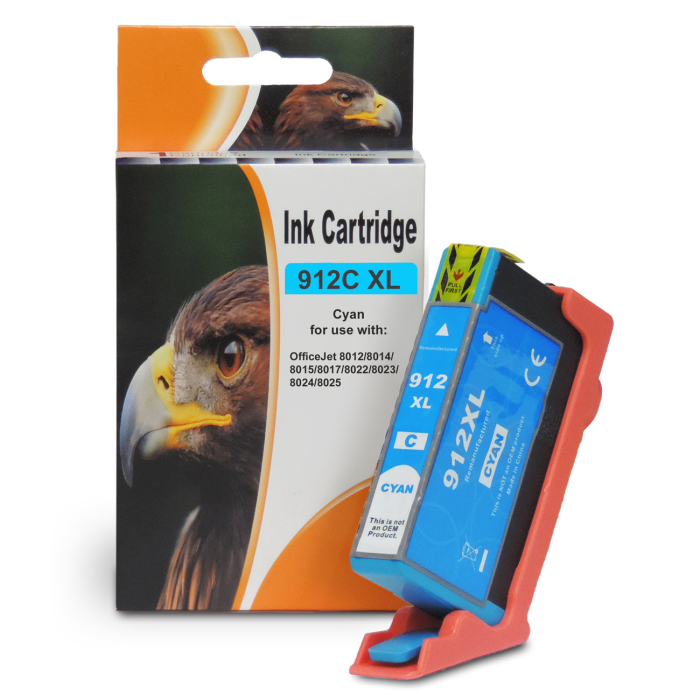 D&C HP 912XL Tintenpatronen-Set für HP OfficeJet Pro 8023 - 4 Farben Kompatibel