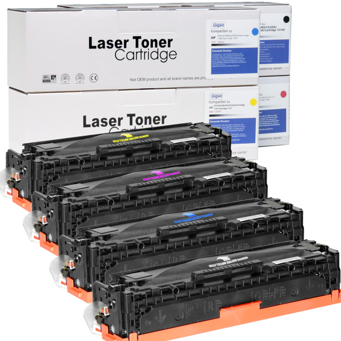 D&C Toner-Set CF210X-CF213A für HP LaserJet Pro...