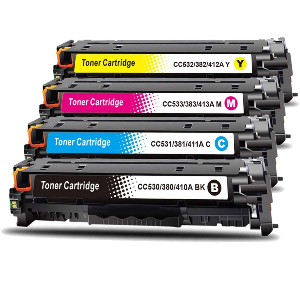 Gigao Tonerset für HP LaserJet Pro 300 color M351A - CE410X/CE411A/CE412A/CE413A (305X/305A)