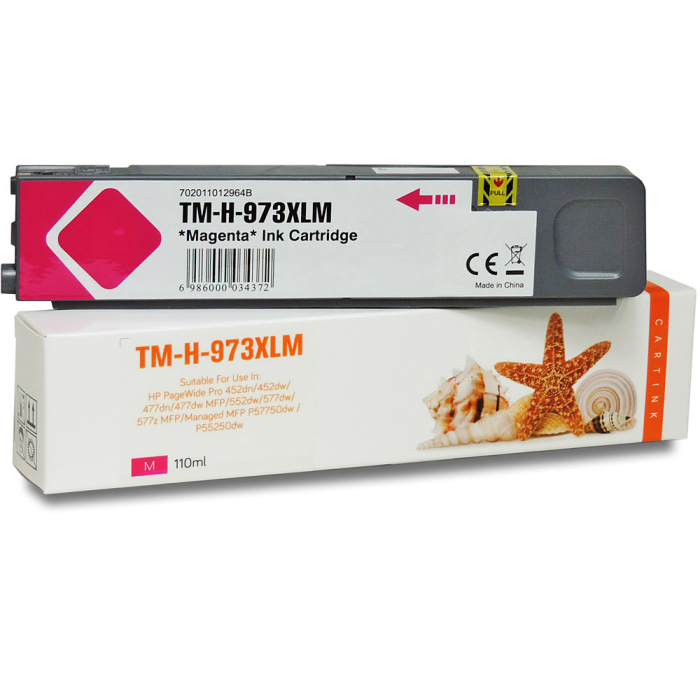 Gigao HP 973X XXL Tintenpatronen Set für PageWide Pro 452dwt - 4er Pack CMYK
