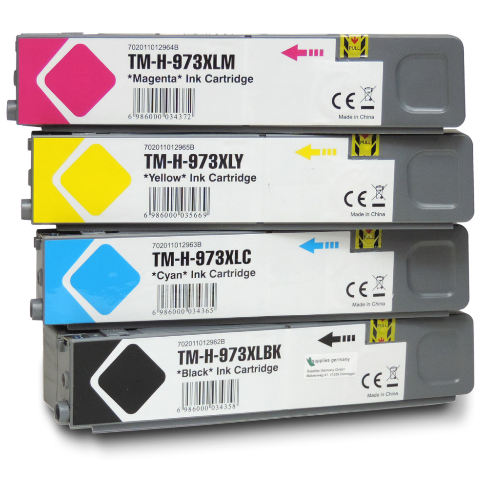 Gigao HP 973X Tintenpatronen XXL Set für HP PageWide Pro 477dw (4er Pack)