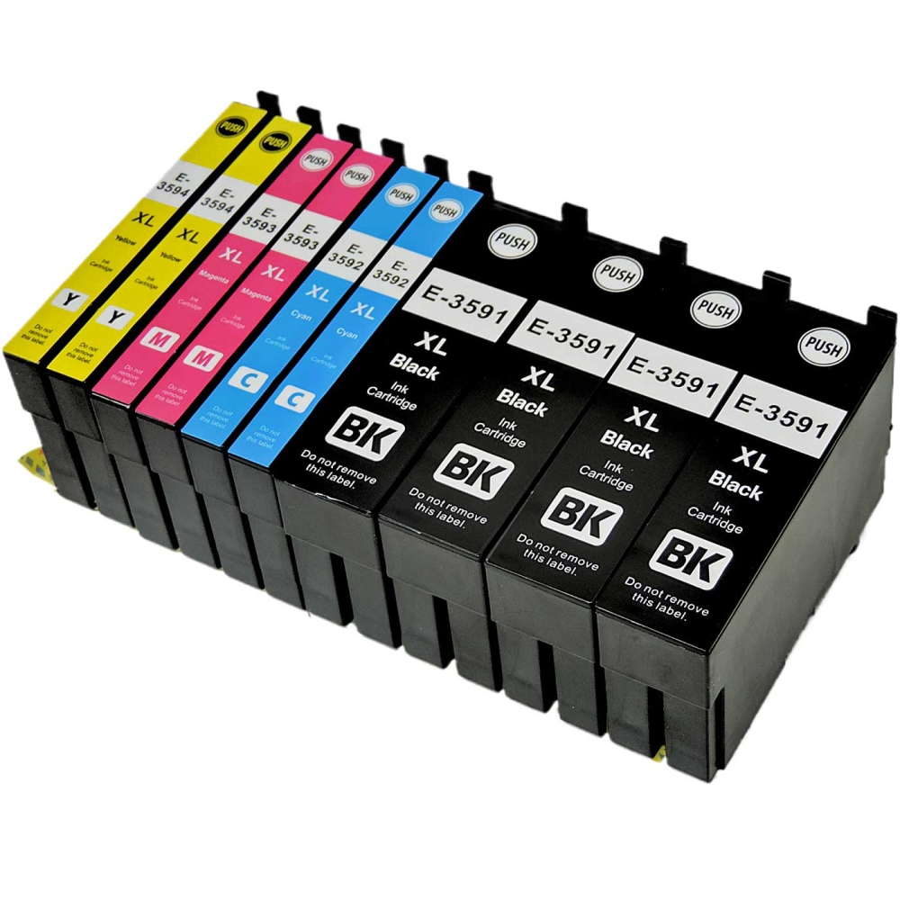 10er Set Kompatible Tintenpatronen für Epson WorkForce Pro WF-4720DWF - T3596 35XL Multipack