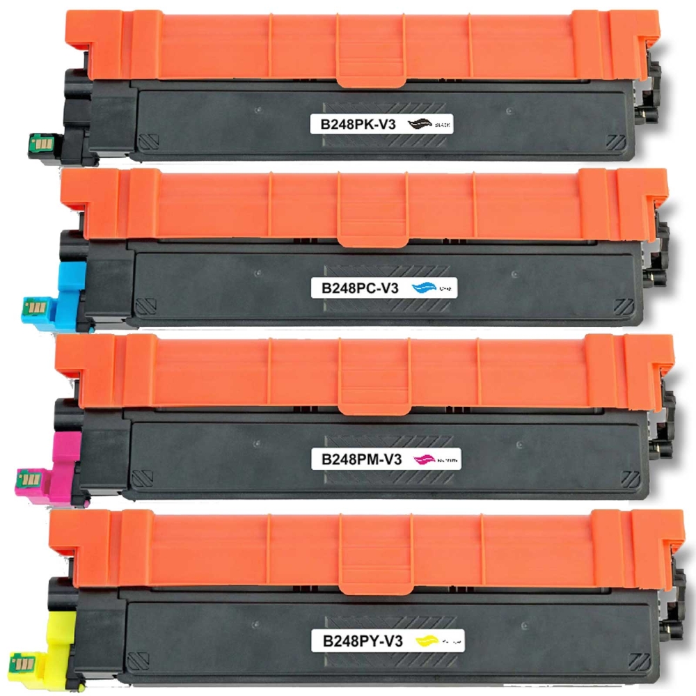 Gigao Toner-Set kompatibel mit Brother TN-248 für DCP-L3520CDW Eco - 4 Farben