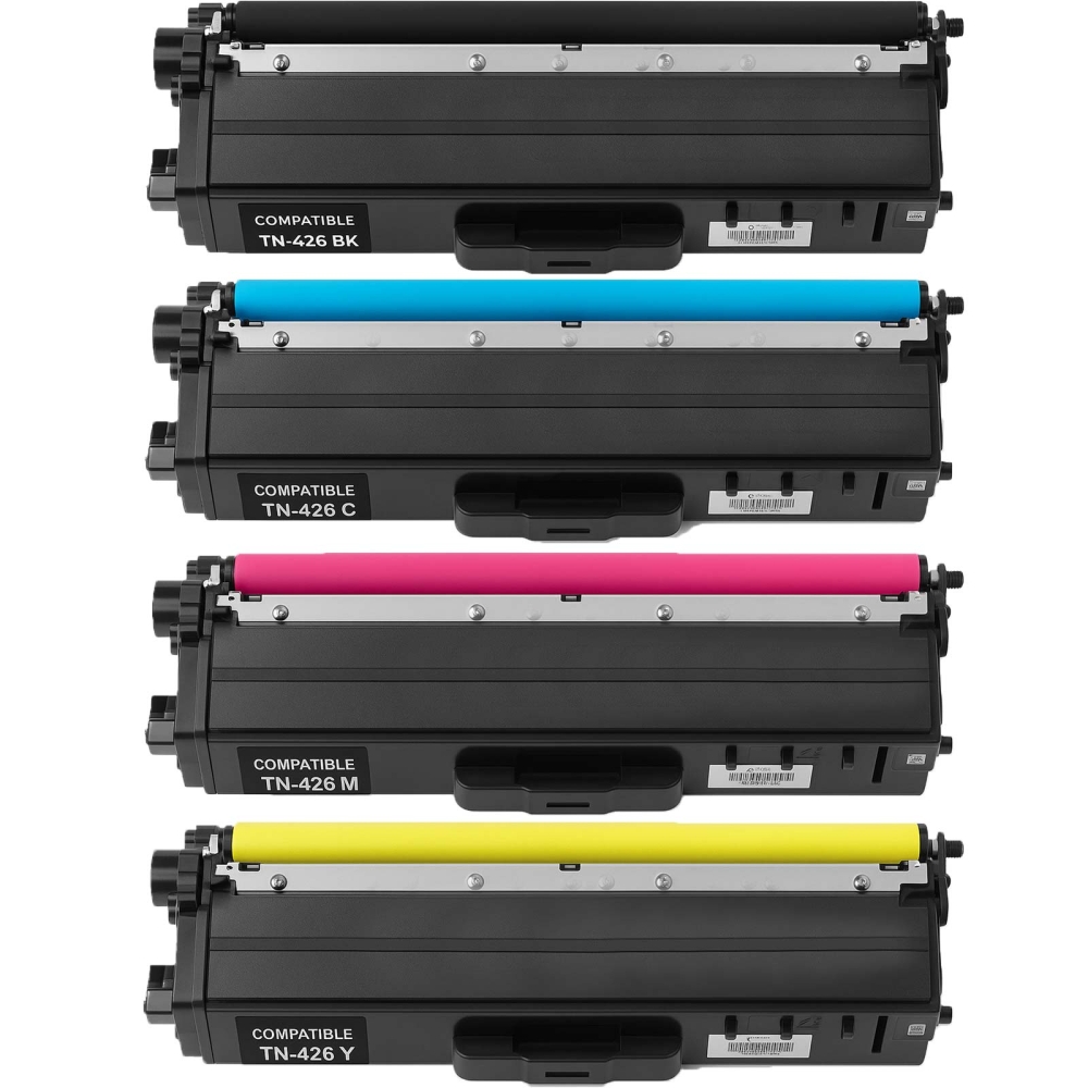 Kompatibel Brother TN-426 Sparset 4 Toner alle Farben von Gigao mit je 9.000 Seiten