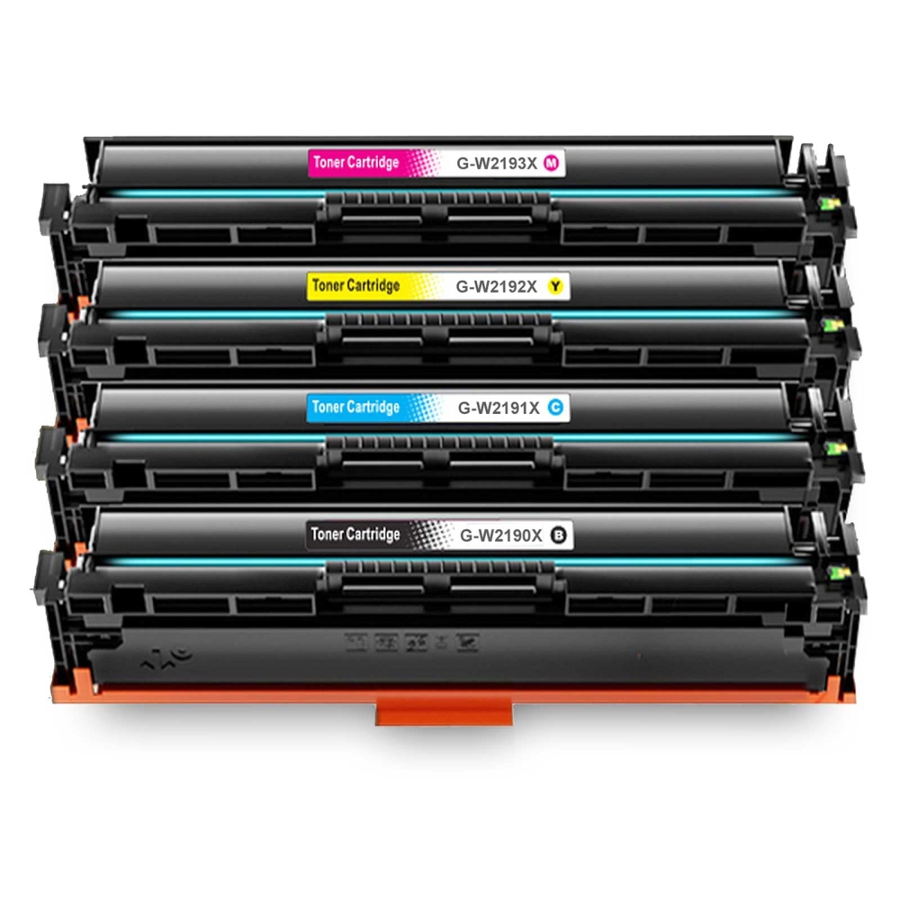 Kompatible HP 219X Toner für HP Color LaserJet Pro MFP 3300 Series - Sparset 4 Farben (Schwarz, Cyan, Magenta, Gelb)