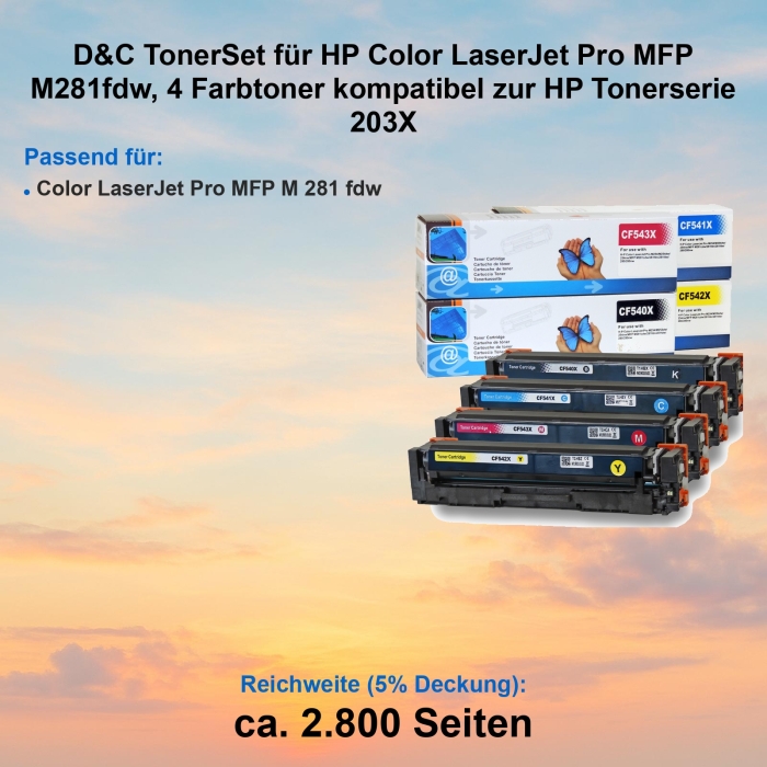 Gigao 4 Toner Set für HP Color LaserJet Pro MFP...