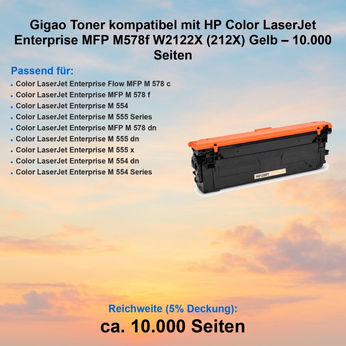 Gigao Toner kompatibel mit HP Color LaserJet Enterprise...