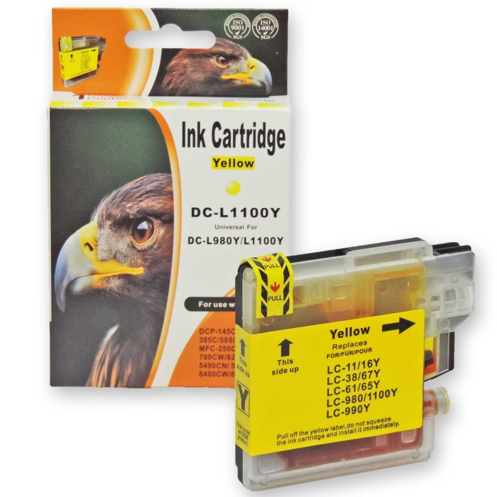 12 Druckerpatronen kompatibel Brother LC-980, LC-1100 VAL Druckerpatronen TintenSet alle Farben von D&C