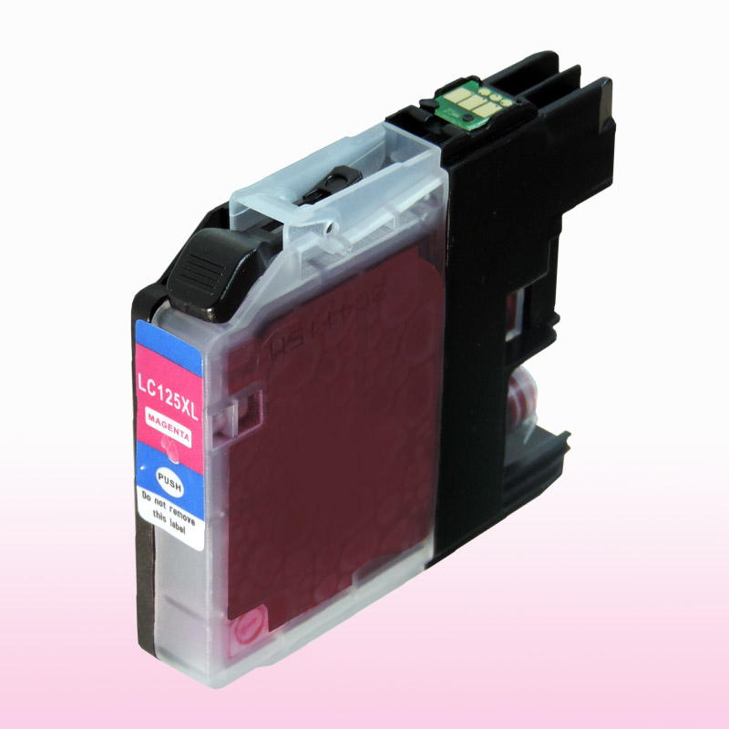 Kompatibel Brother LC-125 XXL M Magenta Rot Druckerpatrone für 1.200 Seiten von D&C