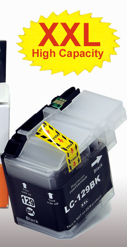 Kompatibel Brother LC-129 XXL BK Schwarz Black Druckerpatrone für 2.400 Seiten von Gigao