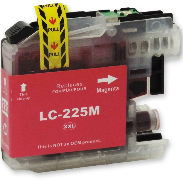Kompatibel Brother LC-225 XXL M Magenta Rot Druckerpatrone f&uuml;r 1.200 Seiten von D&amp;C