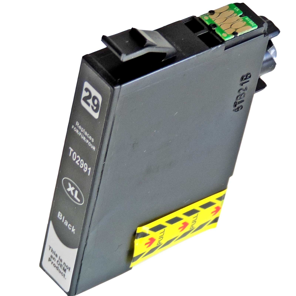 Kompatibel Epson Erdbeere, T2991, 29XL, C13T29914010 BK Schwarz Black Druckerpatrone für 470 Seiten von D&C